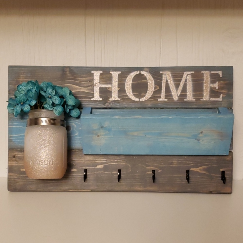 Mail, keys, and flower holder